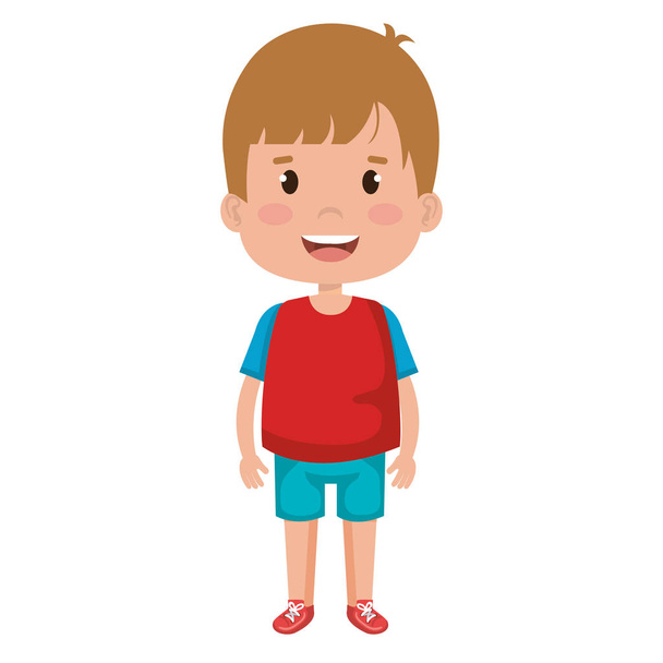 happy little boy character - Vector, Image