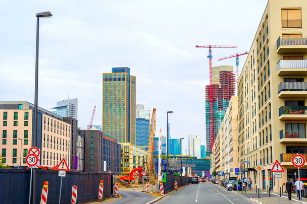 Construction site, urban, Frankfurt, cityscape - Photo, Image