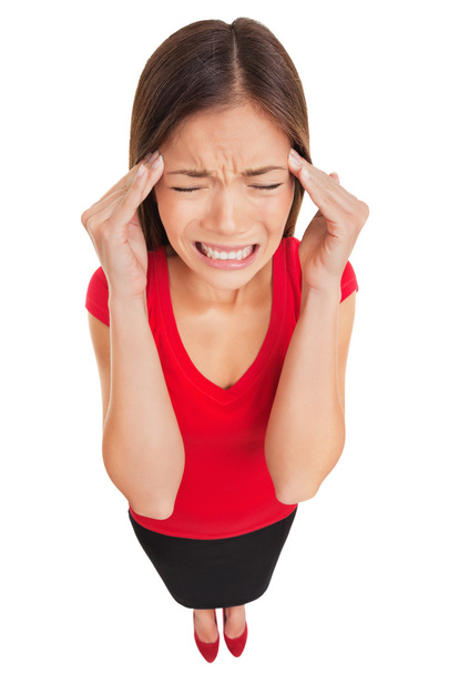 Migraine headache woman suffering - Photo, Image