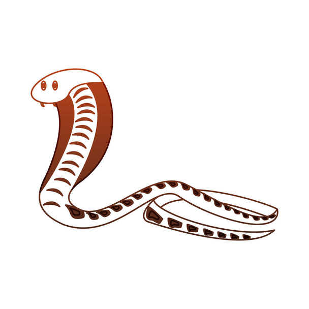 Cobra african snake red lines - Vector, Image