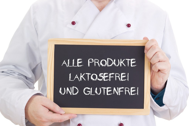 Alle Produkte laktosefrei und glutenfrei - Foto, Imagen