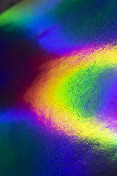 Abstract Holographic Multicolour Glowing Sci-fi Rainbow Background - Photo, Image