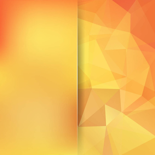 Narancs mozaik háttér absztrakt. Életlenítés háttere. Háromszög geometriai háttér. Design elemek. Vektoros illusztráció - Vektor, kép