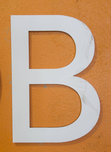Written Wording in Distressed State Typography Found Letter B - Photo, Image