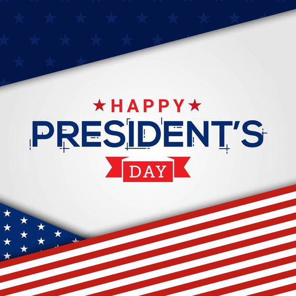 Του Προέδρου ευτυχισμένη ημέρα ευχετήρια κάρτα - Διάνυσμα, εικόνα