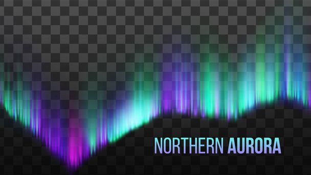 Realistinen pohjoisen Aurora ilmakehän valo vektori
 - Vektori, kuva
