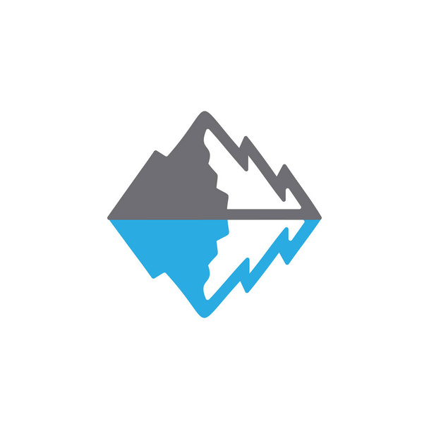 вектор логотипа горного снега
 - Вектор,изображение