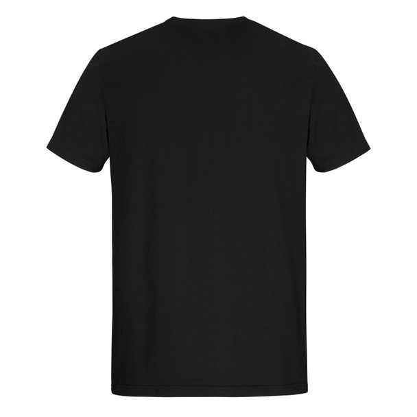 Parte de trás de homens negros t-shirt corte isolado no fundo branco
 - Foto, Imagem