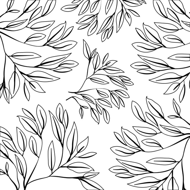 листя рослин екологічний візерунок
 - Вектор, зображення