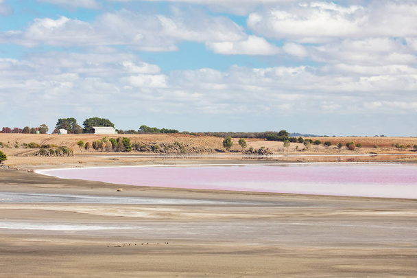 Streatham vaaleanpunainen suola järvi
 - Valokuva, kuva