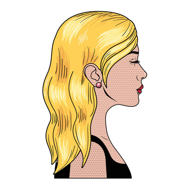 Młoda kobieta avatar znaków - Wektor, obraz