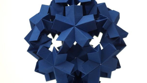 Sperical modüler origami nesnesi. - Fotoğraf, Görsel