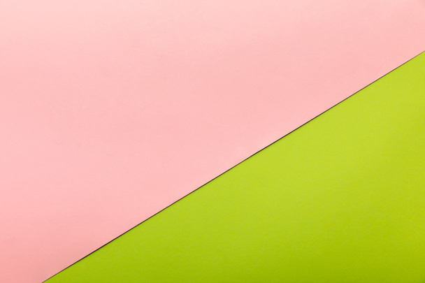 birght pink and green background with copy space - Photo, image