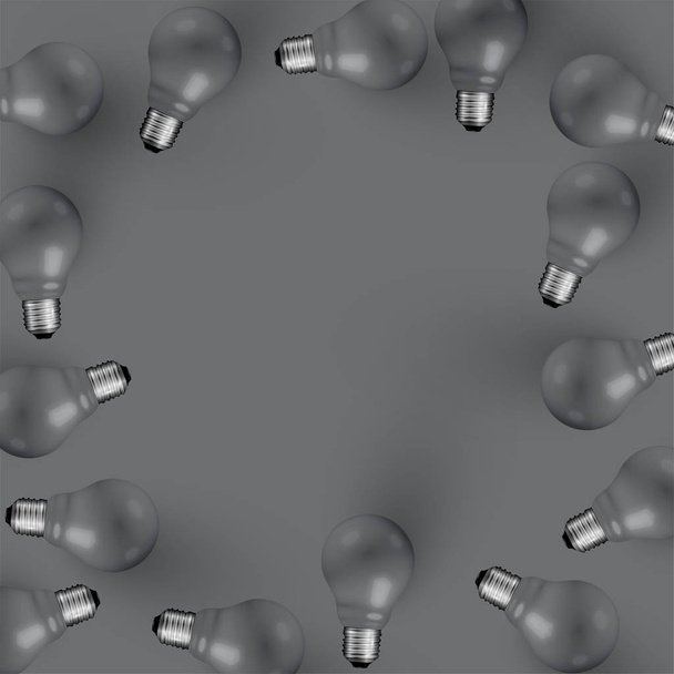 High detailed realistic light bulb illustration, vector - Vector, Image