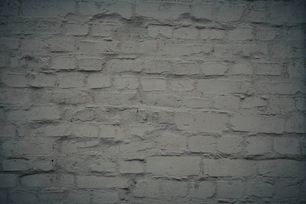 bílá cihlová zeď pozadí ve venkovském pokoji. - Fotografie, Obrázek