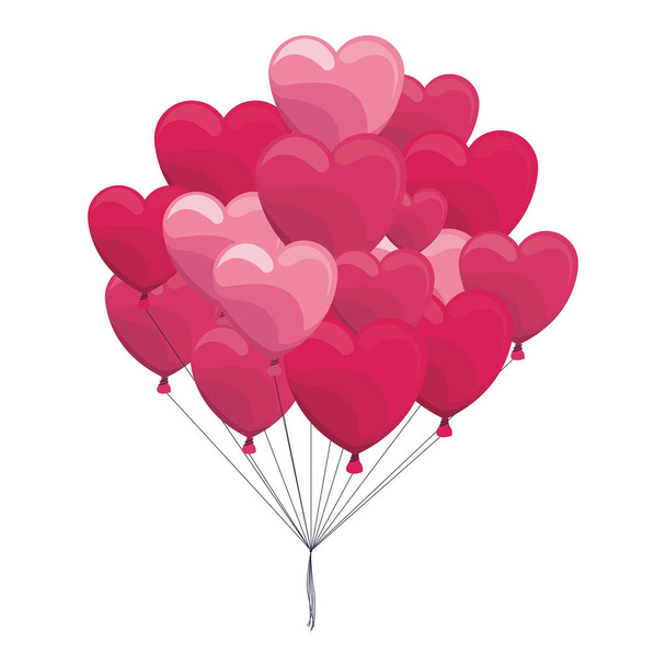 Heart shaped balloons - ベクター画像