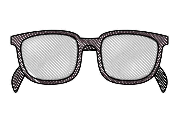 Szemüvegek, optikai kiegészítő ikon - Vektor, kép