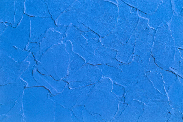 Abstract blue texture, volumetric strokes and paint - Foto, Imagem