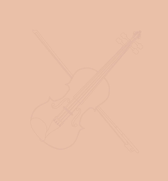 Бледный фон для скрипки
 - Вектор,изображение