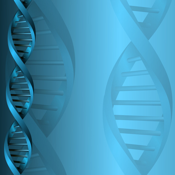 DNA molecule structure background. eps10 vector illustration - Vector, imagen
