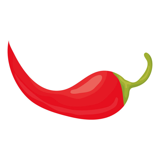 Chili peper groente icoon - Vector, afbeelding