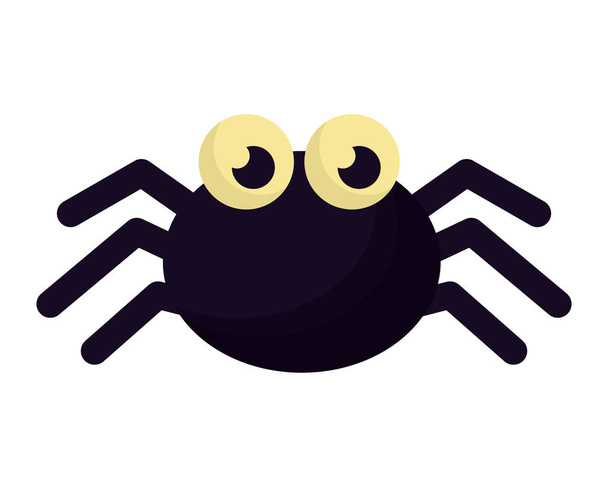 halloween spider isolated icon - Vector, Image