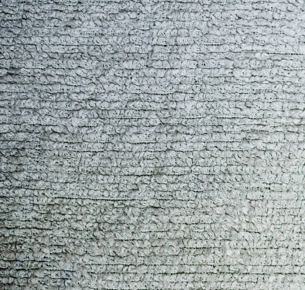 white detailed fabric terry cloth texture close-up. background, still life. - Foto, Bild
