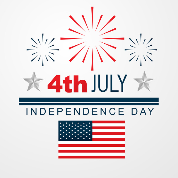 4th of july american independence day - Διάνυσμα, εικόνα