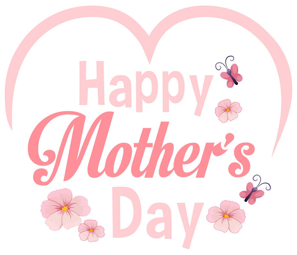 happy mother's day template - Vector, Imagen