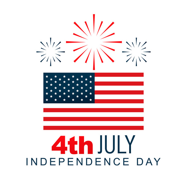 4th of july design - Vector, afbeelding