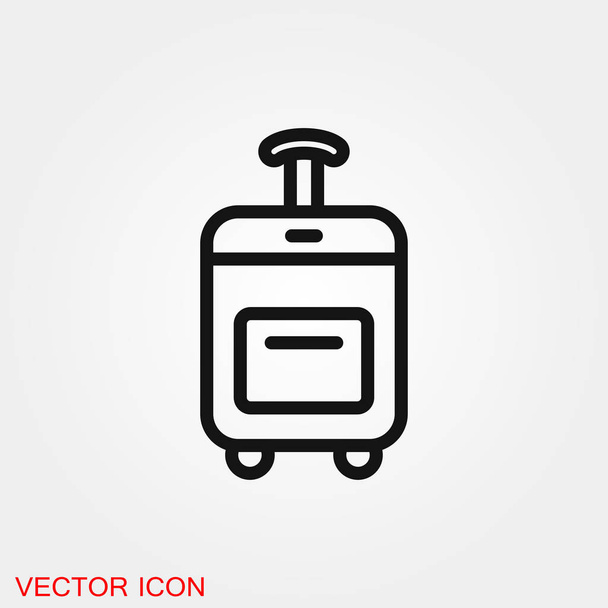 Піктограма дорожньої сумки Векторний знак для дизайну
 - Вектор, зображення