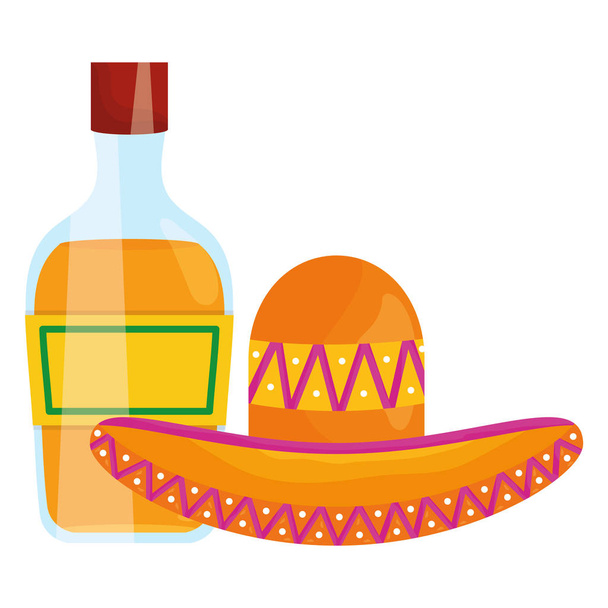 мексиканський капелюх традиційна ікона
 - Вектор, зображення