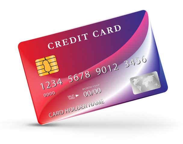 Credit or debit card design - Vecteur, image