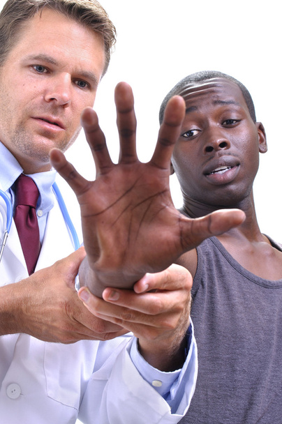 mięśniowo-badania lekarskie w dłoni - Zdjęcie, obraz