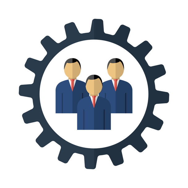 Teamwork Icon - Vector, Image