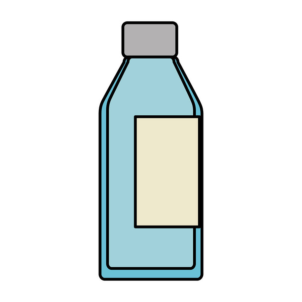 fles glas geïsoleerd icoon - Vector, afbeelding