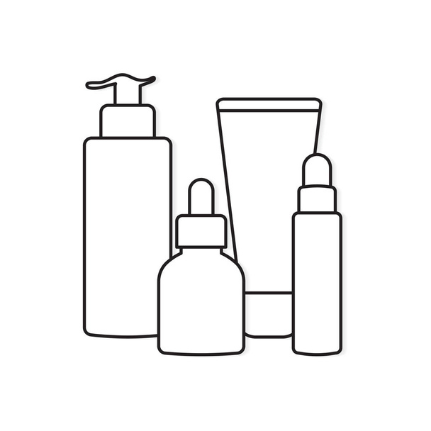 cosmetische product icons-vector illustratie - Vector, afbeelding