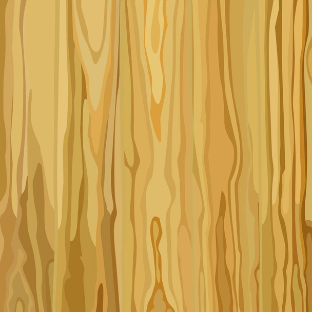 painted wood texture background of yellow color with stripes - Wektor, obraz