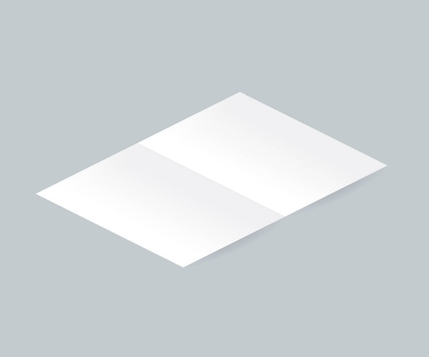 Isometric Blank zomba da revista de capa de retrato vetorial. Ilustração vetorial
. - Vetor, Imagem