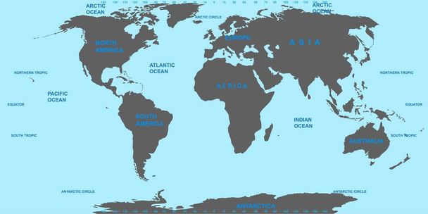 Vector map of the world. - Vector, Image