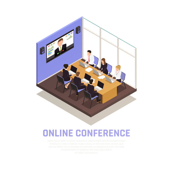Концепция бизнес-конференции
 - Вектор,изображение