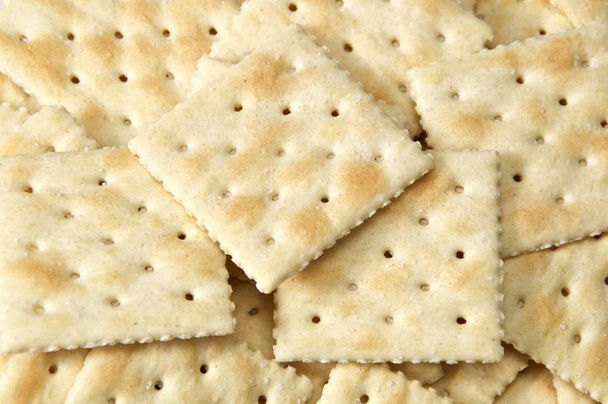 full frame image of saltine crackers - Foto, Bild