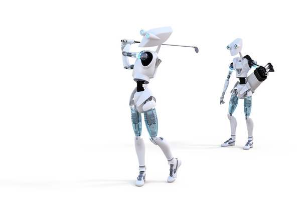 golfista robot - Foto, immagini