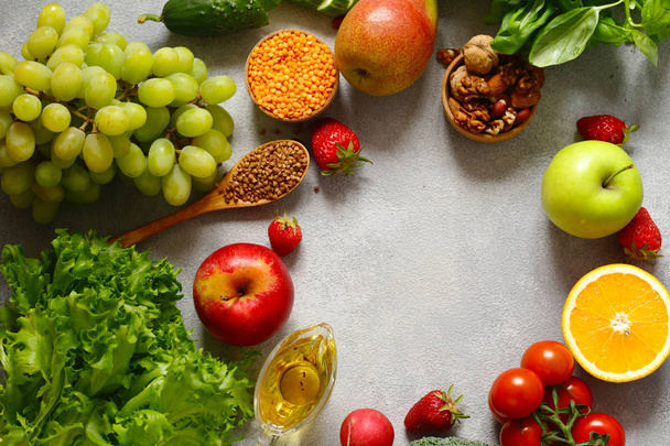 fresh vegetables and fruits for healthy eating - Valokuva, kuva