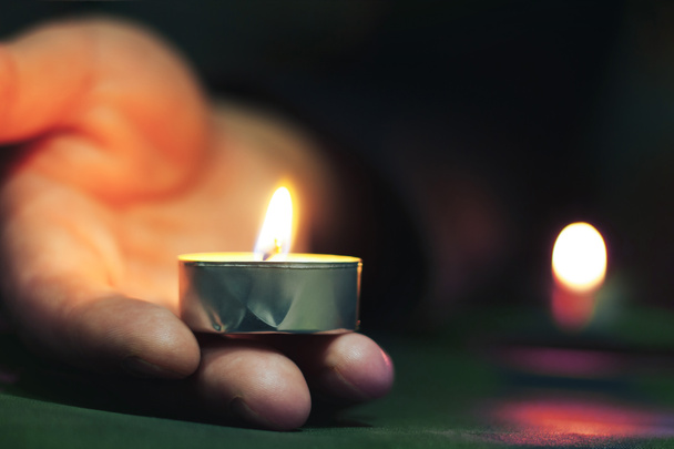 Memorial Day International Holocaust Remembrance Day The candle burns - Fotó, kép