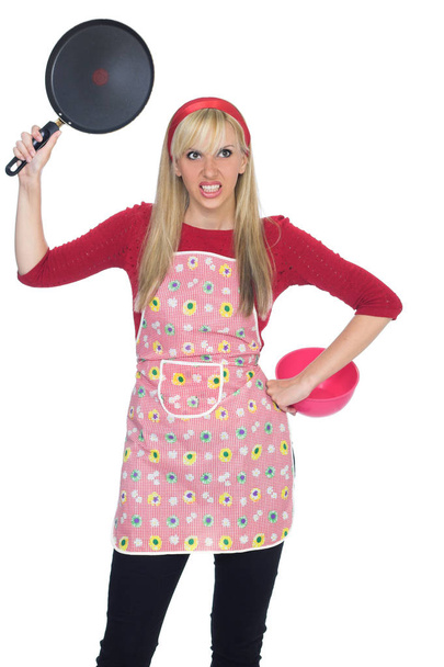 Angry cook girl - Photo, Image