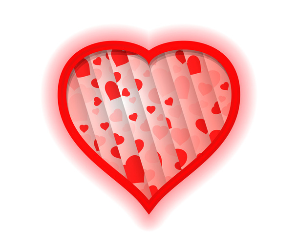 pozadí abstraktní s tvaru červené srdce - Vektor, obrázek