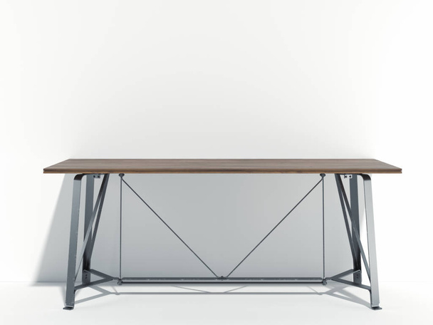 Table as Modern Showcase with empty space on pedestal. 3d rendering. - Photo, Image