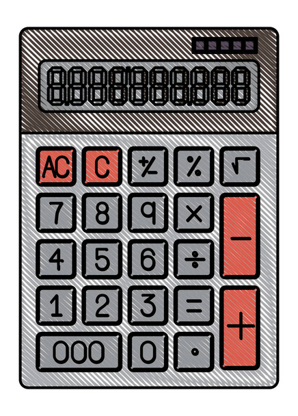 ikona zařízení matematický kalkulačka - Vektor, obrázek
