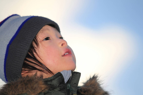 kluk v zimě Hokkaido - Fotografie, Obrázek